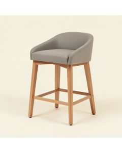 Fitzrovia 25 '' Patio Bar Stool With Cushion (synthetic illustration; no displayed measurements)