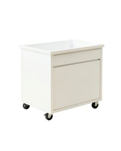 Slate Crossing Empty Rolling Workshop Cart - White