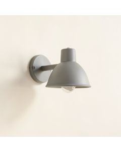 Moss Bluff Wall Sconce Mounted On A Plain Wall - Gray (synthetic illustration; no displayed measurements)