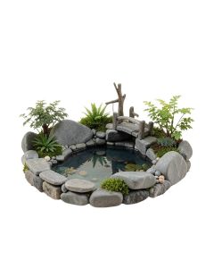 Cinda Stone Pond And Bridge Fairy Garden