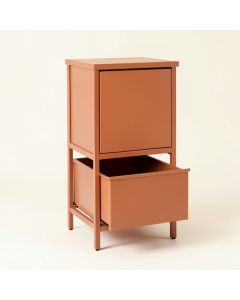 Pine Canyon Freestanding Pull-Out Hamper Cabinet - Terracotta (synthetic illustration; no displayed measurements)