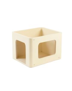 Birch Dale Empty Furniture-Style Litter Enclosure - Cream (synthetic illustration; no displayed measurements)