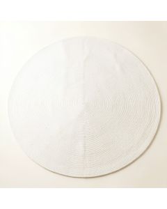 Moss Arc Round Area Rug - White (synthetic illustration; no displayed measurements)