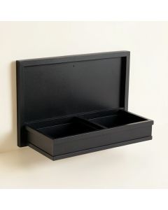 Stone Arc Empty Wall-Mounted Tool Organizer Panel - Black (synthetic illustration; no displayed measurements)
