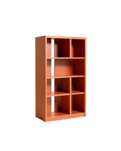 Ridge Crest Freestanding Bookcase - Terracotta