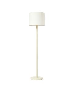 Ash Canyon Floor Lamp With A Plain Fabric Shade - Cream (synthetic illustration; no displayed measurements)