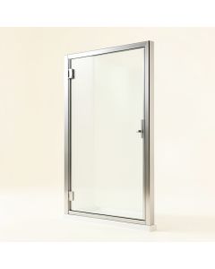 60 '' W X 62 '' H Semi-Frameless Tub Door (synthetic illustration; no displayed measurements)