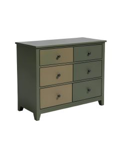 Alyssa Mid Century Modern 6 Drawer Double Dresser