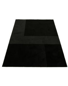 Glen Bend Rectangular Area Rug - Black