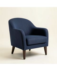 Willow Bridge Upholstered Armchair - Navy (synthetic illustration; no displayed measurements)