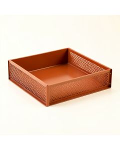 Pine Crest Empty Under-Desk Cable Tray - Terracotta (synthetic illustration; no displayed measurements)