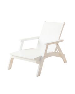 Stone Brook Outdoor Lounge Chair - White (synthetic illustration; no displayed measurements)