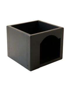 Ridge Canyon Empty Furniture-Style Litter Enclosure - Black (synthetic illustration; no displayed measurements)