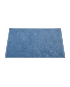 Hazel Branch Bath Mat - Blue (synthetic illustration; no displayed measurements)