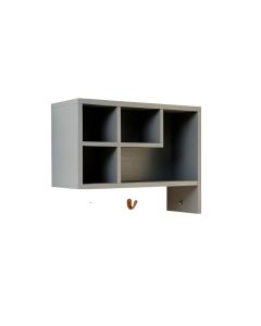 Pine Bluff Wall-Mounted Entryway Organizer Shelf - Gray