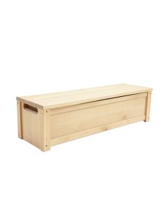 Moss Crest Narrow Outdoor Storage Bench - Beige