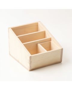 Maple Arc Empty Coffee-Station Organizer - Ivory (synthetic illustration; no displayed measurements)