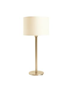 Vale Brook Floor Lamp With A Plain Fabric Shade - Ivory (synthetic illustration; no displayed measurements)