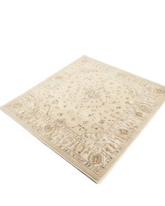 Runner Brandt Oriental Hand-Knotted Wool Beige Area Rug