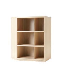 Cliff Crest Freestanding Bookcase - Beige (synthetic illustration; no displayed measurements)