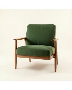 Maple Bluff Upholstered Armchair - Green (synthetic illustration; no displayed measurements)