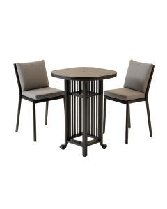 Dajhia 3 Piece Bar Height Dining Set With Cushions
