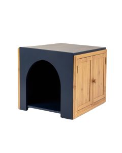 Sage Dell Empty Furniture-Style Litter Enclosure - Navy