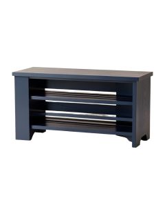 Linden Brook Shoe Storage Bench - Navy