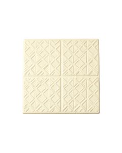Oak Arc Uninstalled Square Decorative Tile - Cream