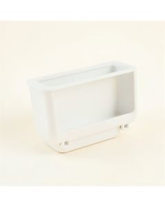 Birch Canyon Empty Railing Planter With Integral Brackets - White (synthetic illustration; no displayed measurements)