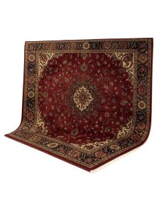Needham Power Loom Dark Red/Dark Brown Rug