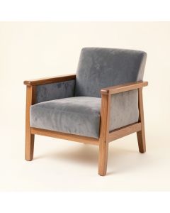 Harbor Dell Upholstered Armchair - Gray (synthetic illustration; no displayed measurements)