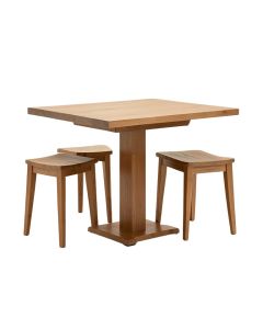 Faulkland Square Indoor And Outdoor 3 Piece Bar Height Dining Set
