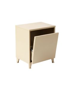 Flint Crest Freestanding Pull-Out Hamper Cabinet - Beige