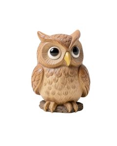 Mom And Baby Rustic Owls Solar Powered Led Outdoor Garden Light