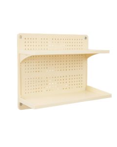 Vale Canyon Empty Wall-Mounted Tool Organizer Panel - Ivory (synthetic illustration; no displayed measurements)
