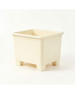 Linden Arc Empty Raised Planter - Cream (synthetic illustration; no displayed measurements)