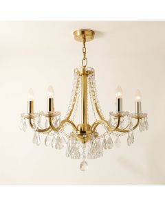 Rozella 8 - Light Unique Empire Chandelier With Crystal Accents (synthetic illustration; no displayed measurements)