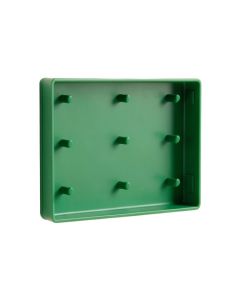 Hill Bridge Empty Wall-Mounted Tool Organizer Panel - Green (synthetic illustration; no displayed measurements)