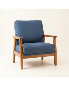 Vale Edge Upholstered Armchair - Blue (synthetic illustration; no displayed measurements)