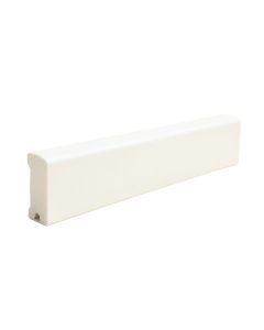 High Density Polyurethane , Primed White 2 3/8 '' H X 78 '' W X 1 '' D Chair Rail (synthetic illustration; no displayed measurements)