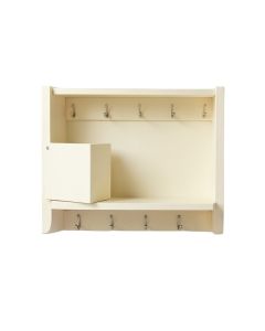 Slate Dale Wall-Mounted Entryway Organizer Shelf - Cream