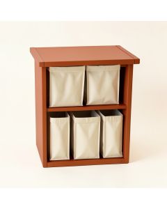 Stone Dale Laundry Sorting Station With Plain Removable Bags - Terracotta (synthetic illustration; no displayed measurements)