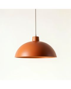 Summit Bluff Pendant Light Suspended From One Plain Cable - Terracotta (synthetic illustration; no displayed measurements)