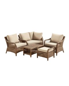 Linthicum Patio Outdoor 3 Piece Seating Group With Cushions