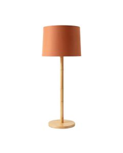 Shore Canyon Floor Lamp With A Plain Fabric Shade - Terracotta (synthetic illustration; no displayed measurements)