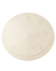 Wren Bluff Round Area Rug - Ivory (synthetic illustration; no displayed measurements)