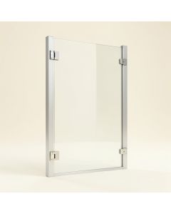 37 '' W X 72 '' H Door Opening Frameless Shower Door (synthetic illustration; no displayed measurements)