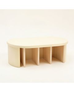 Ridge Bluff Shoe Storage Bench - Cream (synthetic illustration; no displayed measurements)