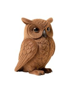 Winter Owl Totem Figurine